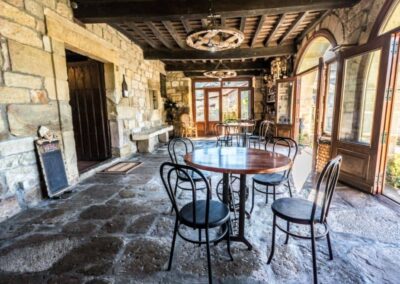 albergue La casa de Gándara terraza