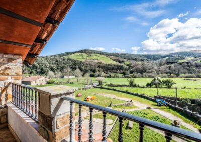 Vista desde el albergue La casa de Gándara